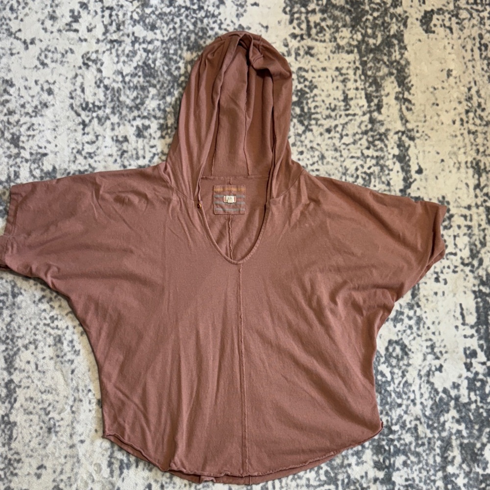 Anthropologie Hooded Poncho Top